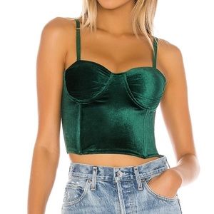 Superdown cori bustier top